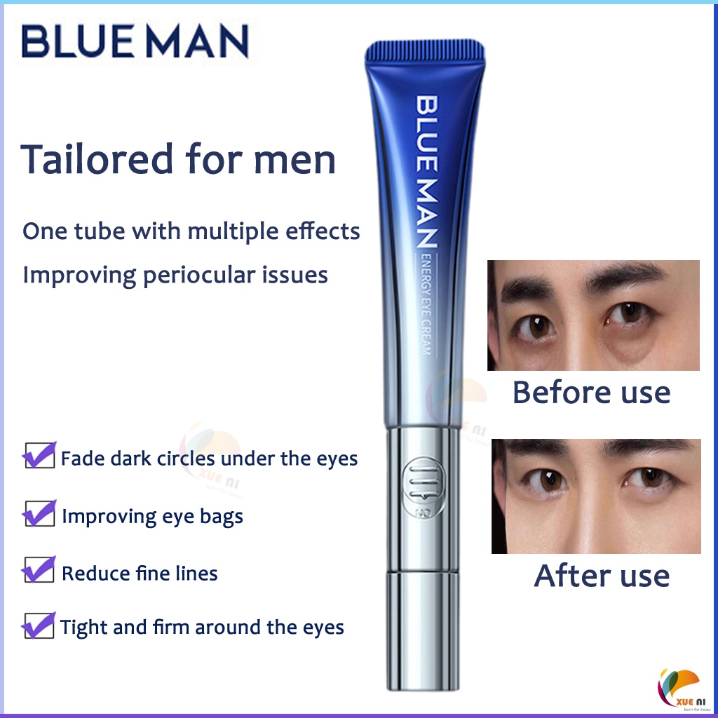 ของแท้ BLUE MAN ครีมบํารุงรอบดวงตา ลดเลือนริ้วรอย สีดํา สําหรับผู้ชาย ZSEA