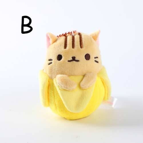 ตุ๊กตาฟิกเกอร์ รูปกล้วย แมวน่ารัก ของเล่นสําหรับเด็ก