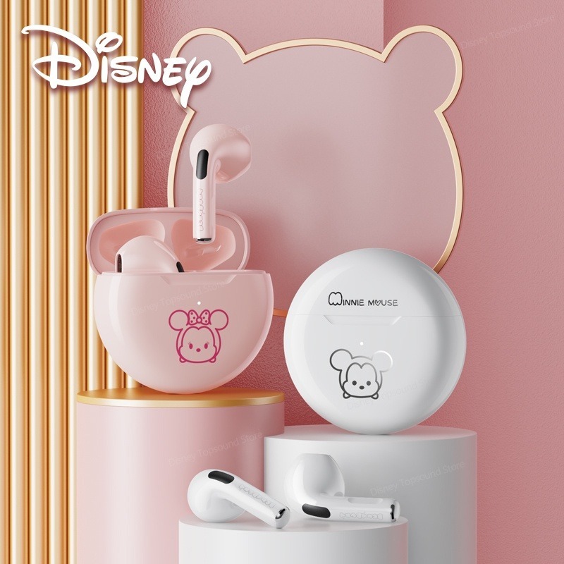 Disney F9 หูฟังไร้สายบลูทูธกีฬาสเตอริโอ HD Call HIFI พร้อมไมโครโฟน Bluetooth 5.2