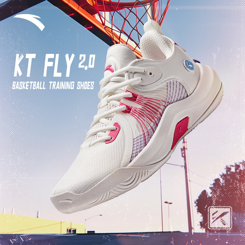 ANTA KT FLY 2.0 รองเท้าบาสเกตบอลสำหรับผู้ชาย มีเบาะรอง ระบายอากาศ ทนทานต่อการสึกหรอ 112421607