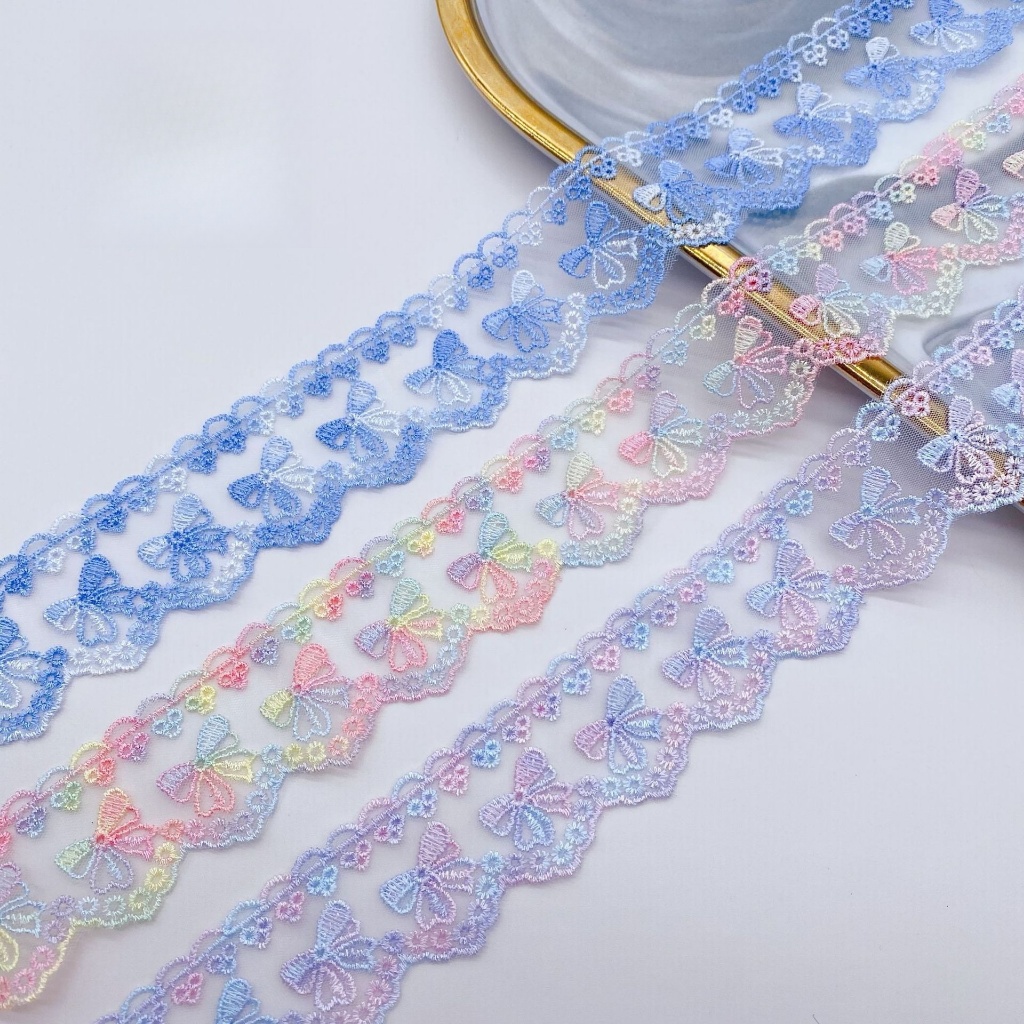 ผ้าลูกไม้กลวง ลายดอกไม้หิมะ กว้าง 3.6 ซม. ยาว 1 เมตร อุปกรณ์เสริม สําหรับตกแต่งเสื้อผ้า รองเท้า หมวก กล่องของขวัญ DIY