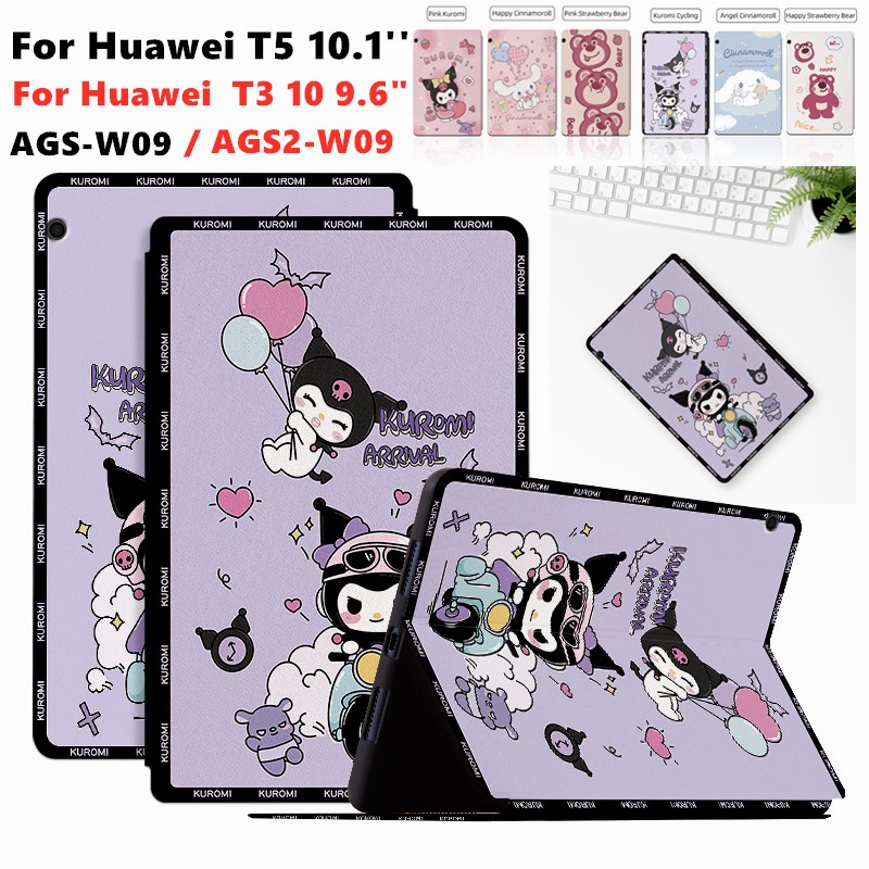 รูปแบบการ์ตูนน่ารักสําหรับ Huawei MediaPad T3 10 9.6" T5 10.1" AGS2-W09 AGS2-W19 AGS2-L09 AGS2-L03 A