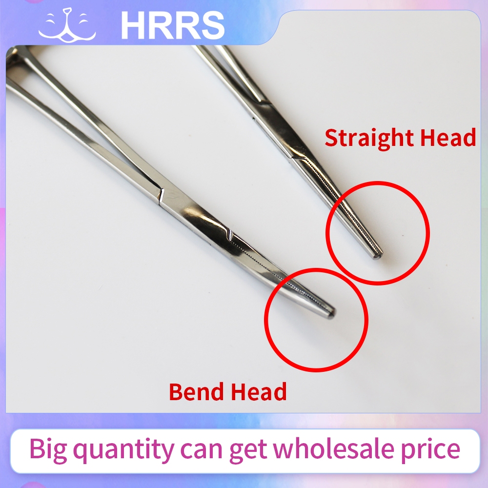 1 ชิ้น จัดฟัน ทันตกรรม คีม Hemostatic หัวตรง/หัวโค้ง ขนาด 12.5–18 ซม.