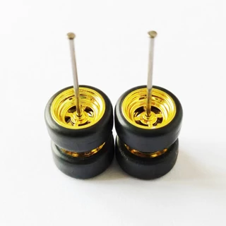 1/64 รถโลหะผสมล้อ 10.8 มม.ขอบยาง JDM/Star/ 7-Rays สําหรับล้อร้อน/Matchbox/Domeka/Tomy 1:64 รถ