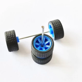 1/64 รถโลหะผสมล้อ 10.8 มม.ขอบยาง JDM/Star/ 7-Rays สําหรับล้อร้อน/Matchbox/Domeka/Tomy 1:64 รถ