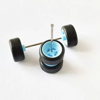 1/64 รถโลหะผสมล้อ 10.8 มม.ขอบยาง JDM/Star/ 7-Rays สําหรับล้อร้อน/Matchbox/Domeka/Tomy 1:64 รถ