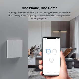 Sonoff M5 Matter 120 White SwitchMan สวิตช์ติดผนังอัจฉริยะ M5 ปุ่มกดเชิงกล ตัวควบคุมอัจฉริยะ ทํางานร่วมกับ Alexa Google Assistant