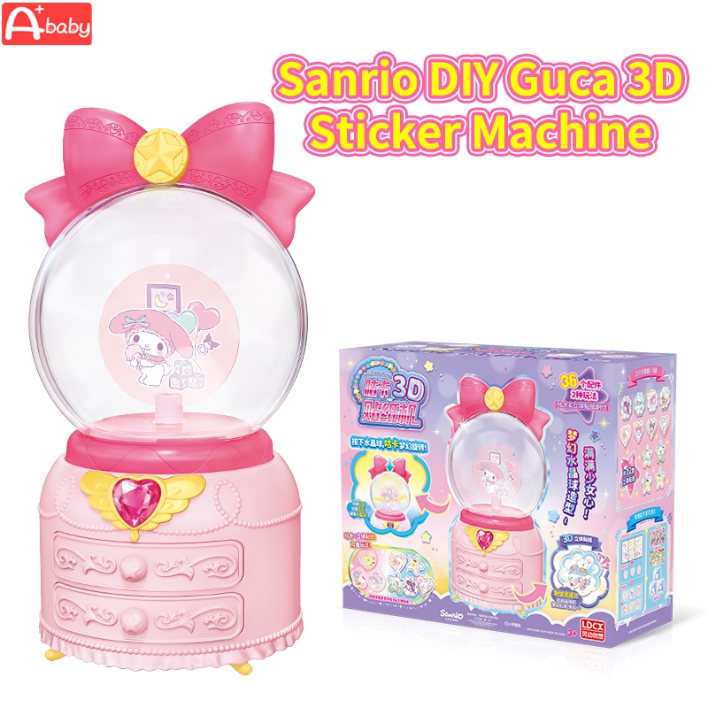 Sanrio Guca 3D DIY เครื่องสติกเกอร์ ( Kuromi/My Melody/Cinnamoroll/Pochacco/Pom Pom Purin/Hello Kitty) ของเล่น ของขวัญวันเกิด สําหรับเด็กผู้หญิง