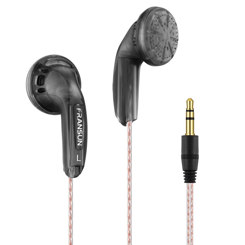 Fransun YUANDAO F20 Vido หูฟังอินเอียร์ แบบไดนามิก หัวแบน เสียงเบส HIFI คุณภาพเสียงเบส 3.5 มม. Type C