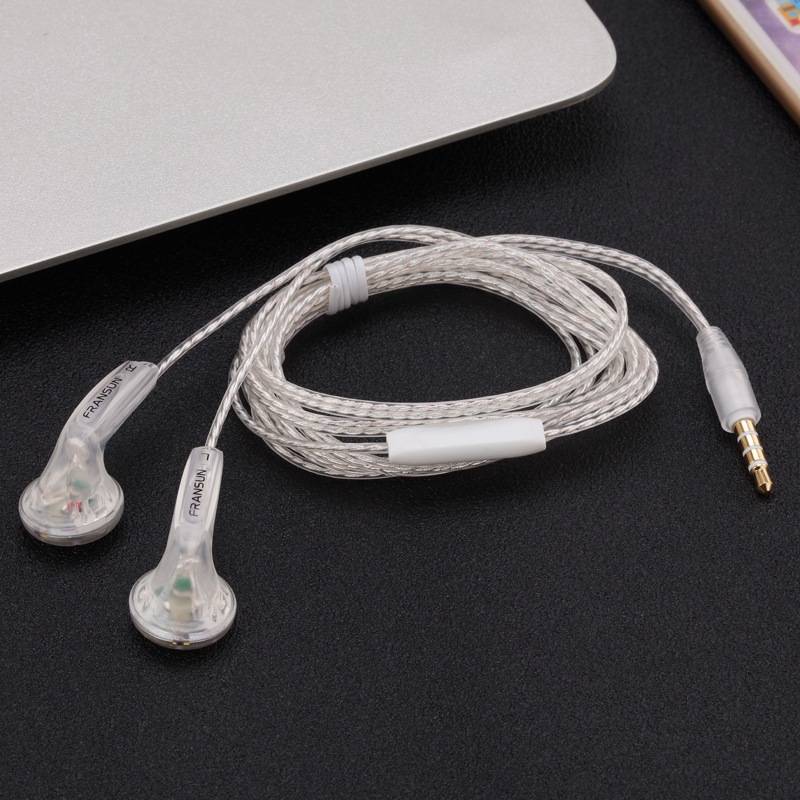 Fransun YUANDAO F20 Vido หูฟังอินเอียร์ แบบไดนามิก หัวแบน เสียงเบส HIFI คุณภาพเสียงเบส 3.5 มม. Type C