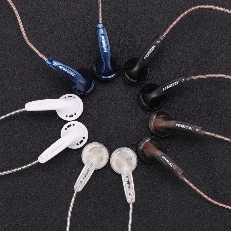 Fransun YUANDAO F20 Vido หูฟังอินเอียร์ แบบไดนามิก หัวแบน เสียงเบส HIFI คุณภาพเสียงเบส 3.5 มม. Type C