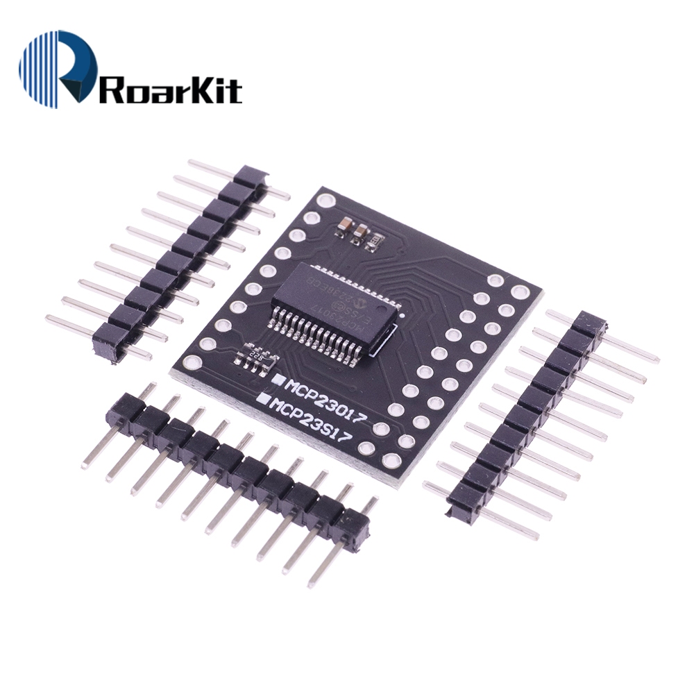 Mcp23017-e/ss IIC I2C SPI MCP23S17 Bidirectional 16-Bit I/O Expander Pins 10Mhz สําหรับ Arduino Serial Interface โมดูล MCP23017