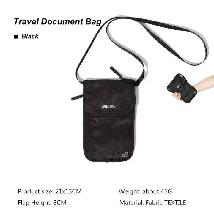 โมบิ สวน มัลติฟังก์ชั่เดินทางซ่อนแพคเกจไฟล์ป้องกันการโจรกรรมตั๋วเที่ยวบินกระเป๋าหนังสือเดินทางเปลี่ยนโฟลเดอร์โทรศัพท์มือถือถุงเก็บน้ําหนักเบากระ - รูปที่ 7