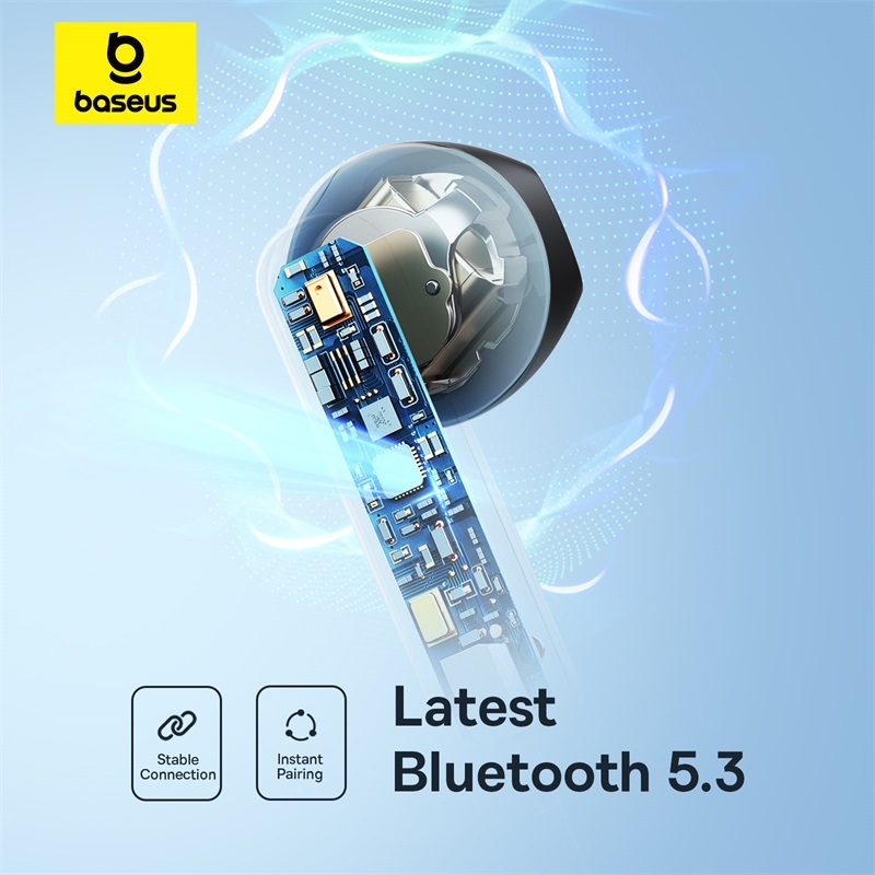 Baseus E16 หูฟังบลูทูธไร้สาย TWS 5.3 พร้อมแบตเตอรี่ IPX4 กันน้ํา 30 ชั่วโมง แอพระบุตําแหน่งโทรศัพท์