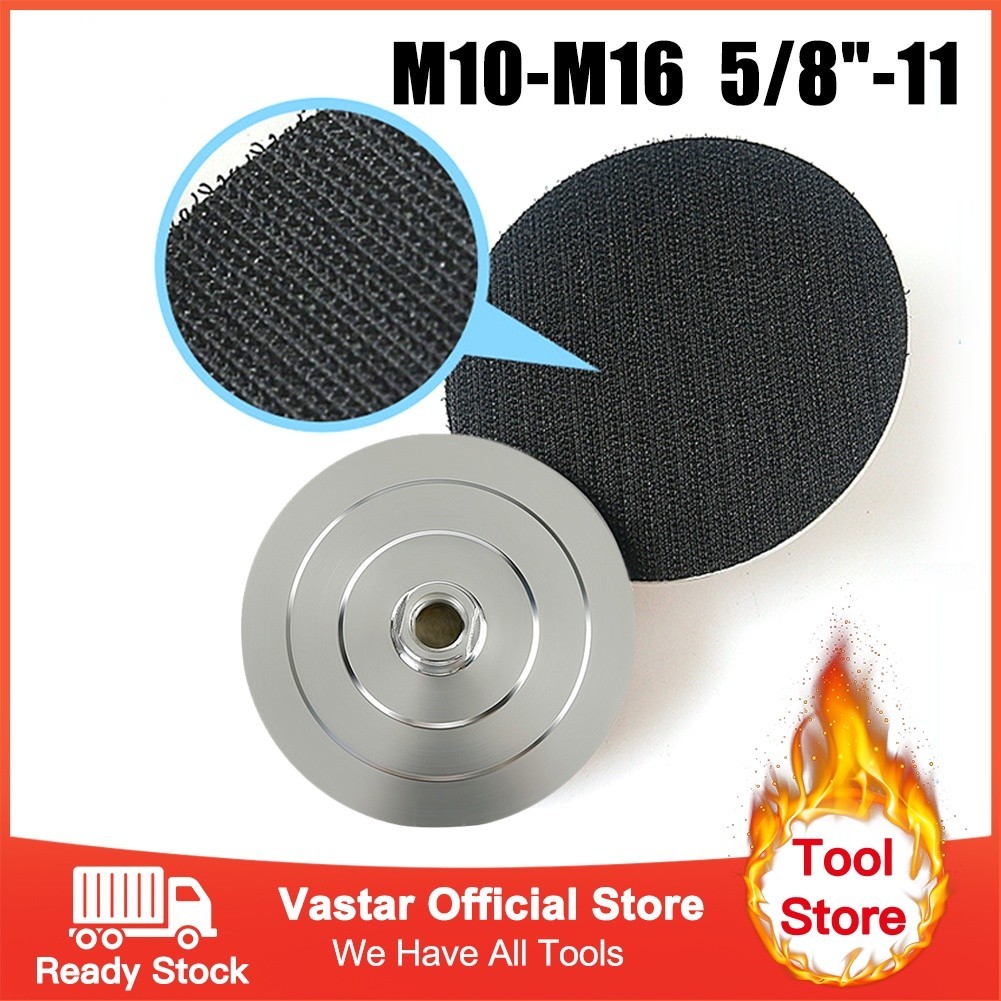 ตีนตุ๊กแก หนามเตย แผ่นติดผ้าทราย 3-4 นิ้ว เกลียว M14 M10 M16 5/8''-11 ใส่หินเจียร ได้