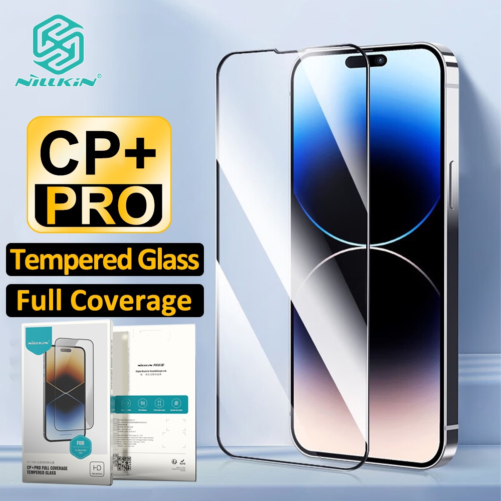 Nillkin กระจกนิรภัยสําหรับ iPhone 16E 15 Pro Max 14 Pro Max 13 Pro Max 12 Pro 11 Pro Max Full Coverage Anti-Glare Screen Protector