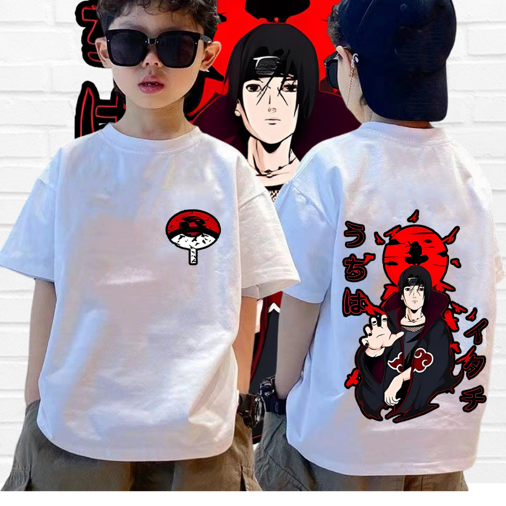 เสื้อยืดเด็กนารูโตะ   Itachi Uchiha Naruto akatsuki T-Shirt