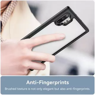 Samsung Galaxy Note 10 Plus + Note10 อะคริลิค ด้านหลัง เคสใส นิ่ม ซิลิโคนแข็ง เคสกันกระแทก ขอบถุงลมนิรภัย ป้องกันการหล่น ป้องกันกล้อง ที่มีสีสัน ฝาหลัง