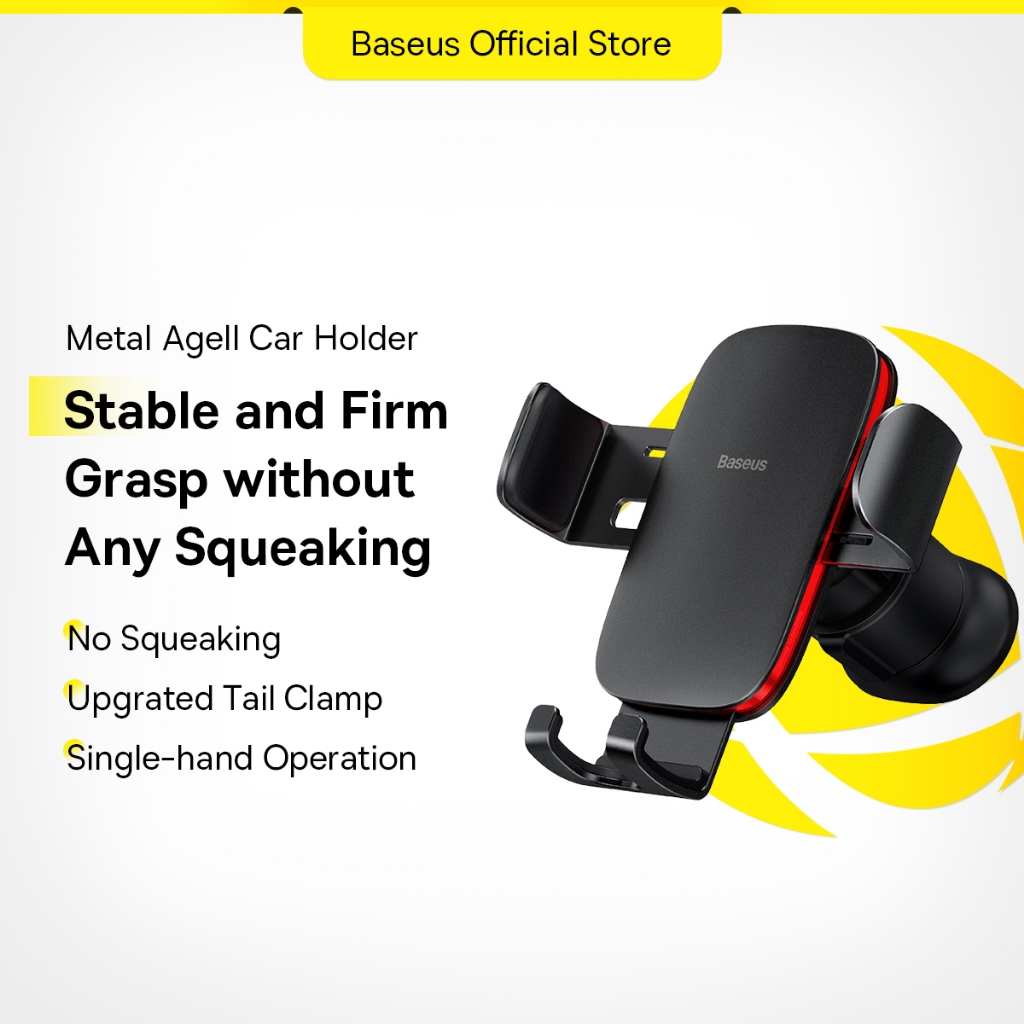 Baseus Car Gravity Phone Holder สําหรับ Air Vent Car Mount เข้ากันได้กับ iPhone /Samsung /Xiaomi