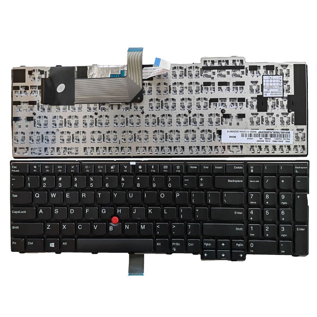 แล็ปท็อปเปลี่ยน US Layout คีย์บอร์ดสําหรับ Lenovo Thinkpad L570 (ประเภท 20J8, 20J9 20JQ, 20JR)