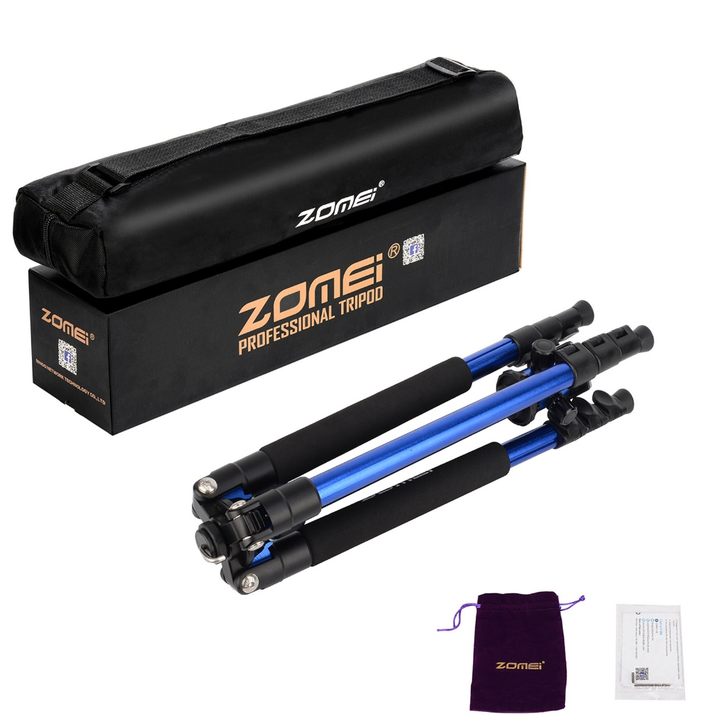 Zomei Q444/Q555/Q666 Camera tripod ขาตั้งกล้องอลูมิเนียมอัลลอยด์พร้อม PTZ 3 ทิศทางน้ำหนักไม่เกิน 10 กก ขากล้องมือถือ ขาตั้งกล้องliveสด ขาตั้งกล้องแบบ 3 ขา tripod yunten