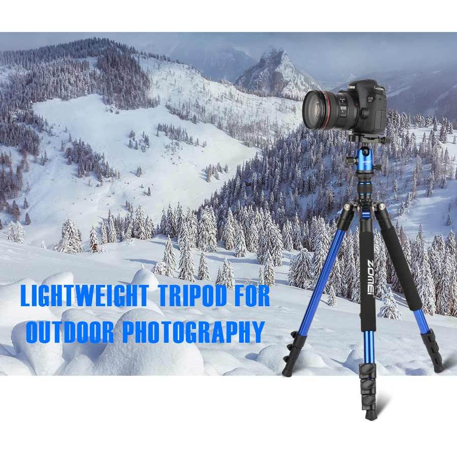 Zomei Q444/Q555/Q666 Camera tripod ขาตั้งกล้องอลูมิเนียมอัลลอยด์พร้อม PTZ 3 ทิศทางน้ำหนักไม่เกิน 10 กก ขากล้องมือถือ ขาตั้งกล้องliveสด ขาตั้งกล้องแบบ 3 ขา tripod yunten