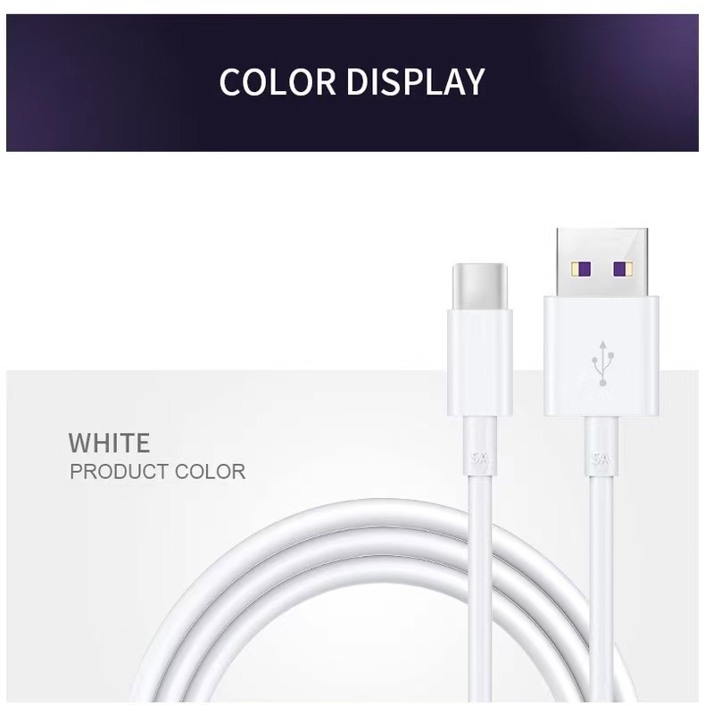 สายชาร์จ USB แบบชาร์จเร็ว สำหรับ type C รูปที่ 4