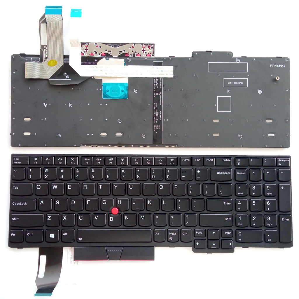 แป้นพิมพ์แล็ปท็อป Lenovo Thinkpad T15/P15s US/RU สําหรับ Gen 1 และ Gen 2