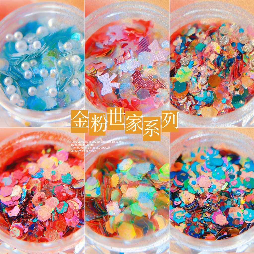 ขายส่ง กลิตเตอร์ ผงสีทอง สไตล์วินเทจ ดรีมมี่ ตรุษจีน สีทอง คละแบบ สําหรับตกแต่งเล็บ