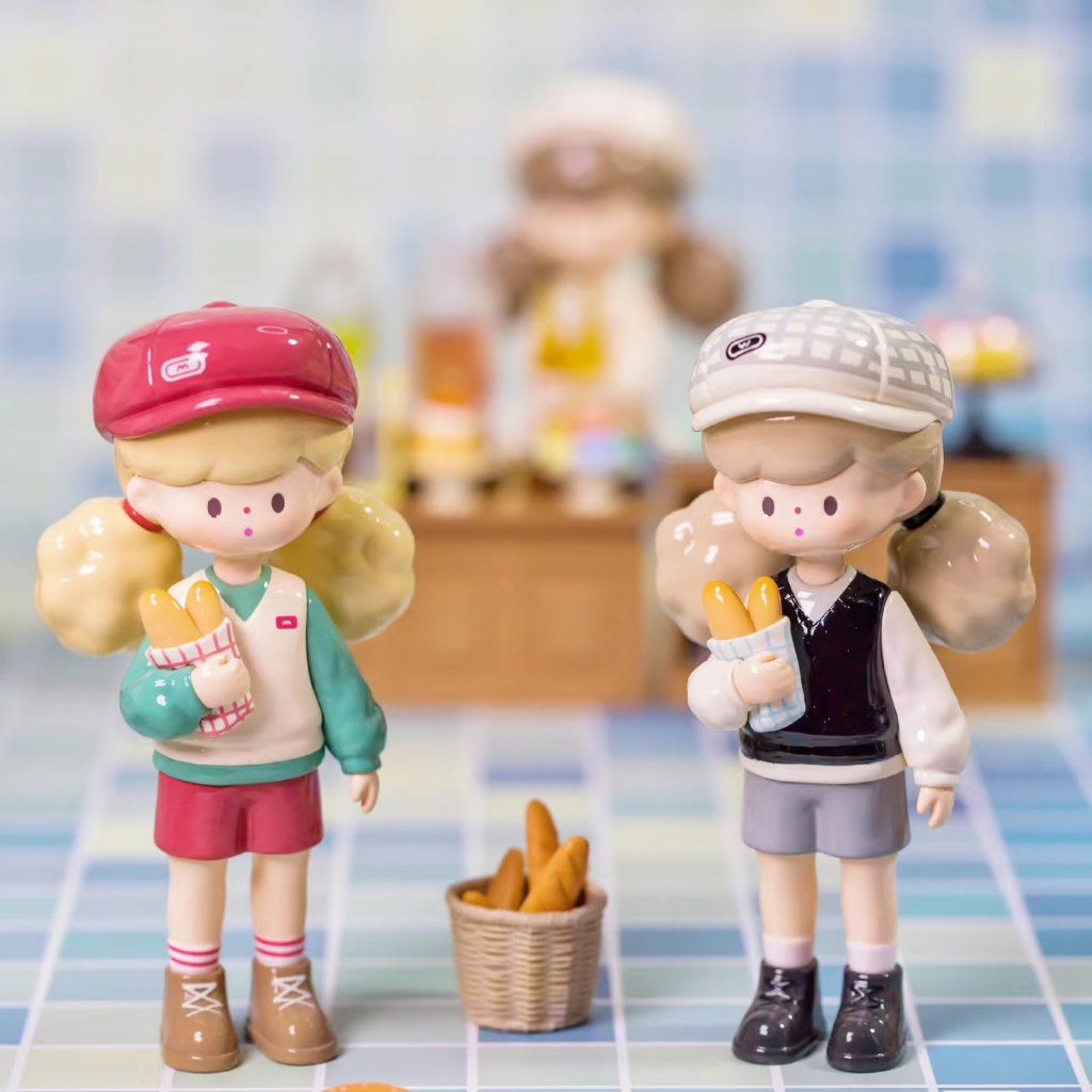 【ของแท้】ตุ๊กตาฟิกเกอร์ F.un Molinta Spring City Wandering Series ของขวัญ สําหรับตกแต่ง