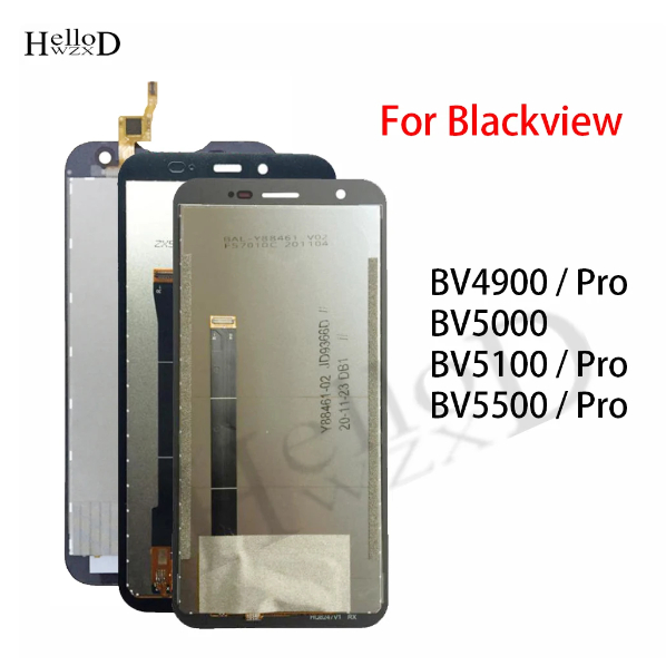 หน้าจอ LCD สําหรับ Blackview BV4900 BV5000 BV5100 BV5500 BV6600 BV6300 BV6800 Pro จอแสดงผล LCD Touch