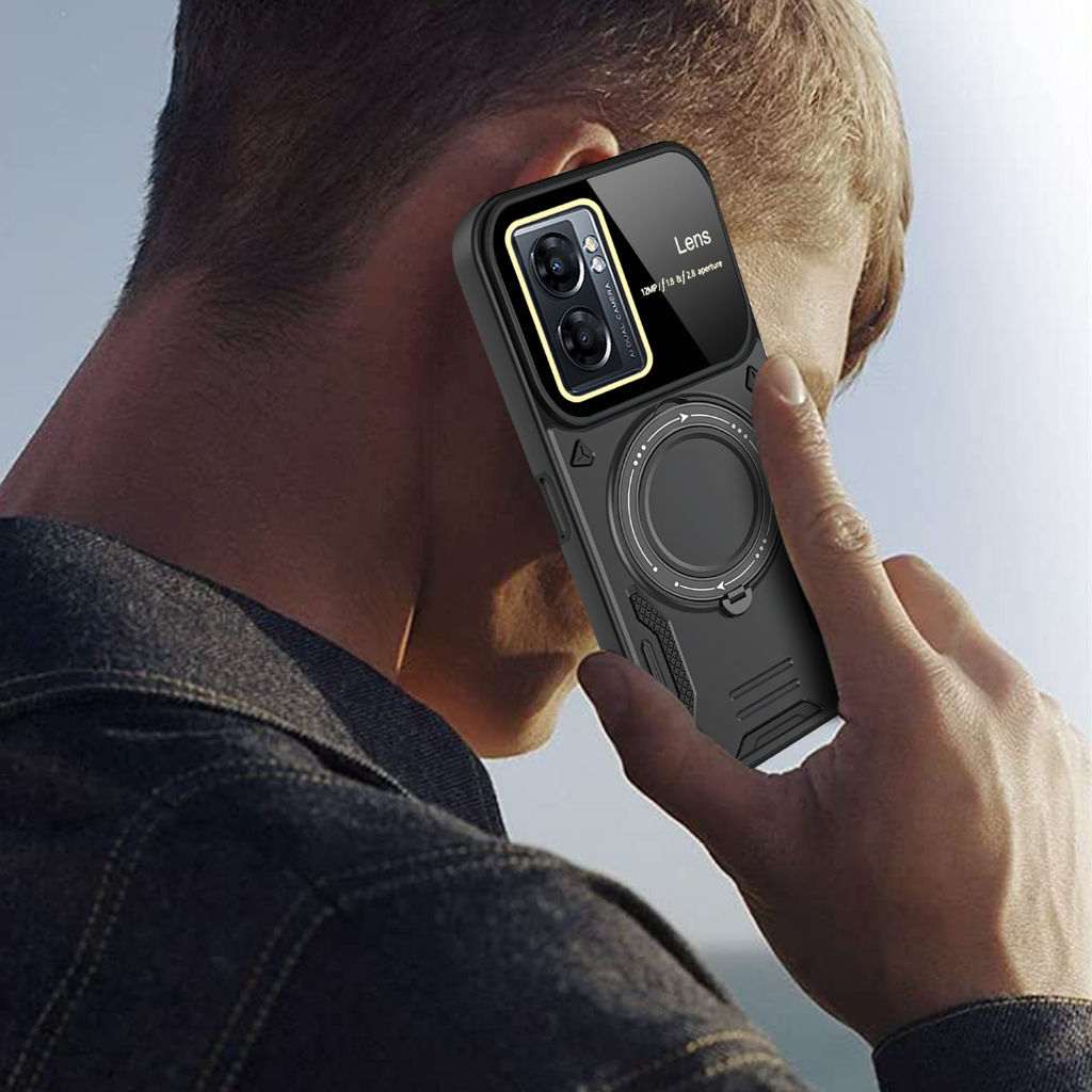 Youdun เคสโทรศัพท์มือถือ กันกระแทก ป้องกันเลนส์ในตัว 360 สําหรับ OPPO Realme C55 narzo N55 RealmeC53 N53 Realme 11 Pro Plus°ขาตั้งแหวน แบบสองชั้น ป้องกันการตกกระแทก สําหรับรถยนต์