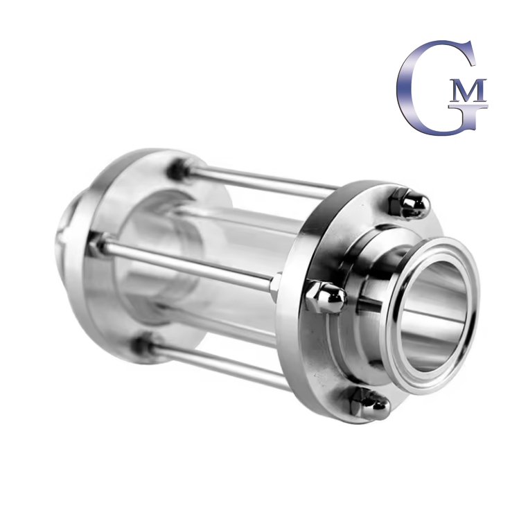 19มม.,25มม.,32มม.,38มม.Tri Clamp Clover Sanitay Flow Sight Glass Diopter SUS 304 สแตนเลสสตีล