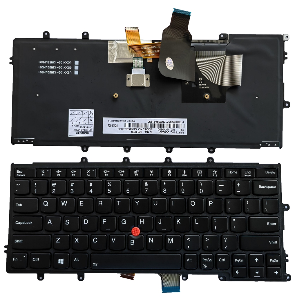 แล็ปท็อปเปลี่ยน US Layout คีย์บอร์ดสําหรับ Lenovo ThinkPad X270(20K5 20K6 20HN 20HM) A275(20KC 20KD)