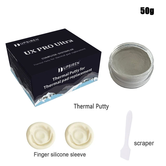 Upsiren 16.8 W/mk Thermal Putty UX Ultra PRO สําหรับ VGA GPU IC โปรเซสเซอร์ Rapid Cooling แผ่นความร้อนเปลี่ยนความร้อน Blocking Putty