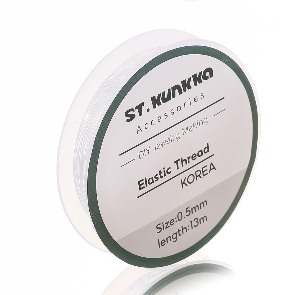 เส้นด้ายยืดหยุ่น St.kunkka 0.5-1มม. 1ชิ้น งานDIYสร้อยข้อมือ-สร้อยคอ อุปกรณ์เครื่องประดับ