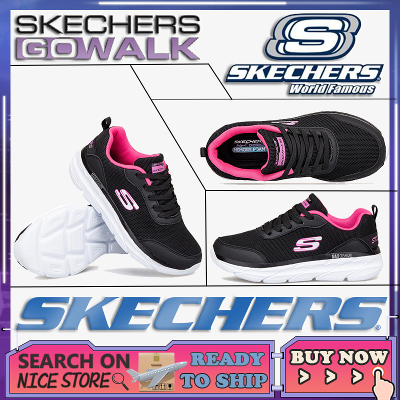 [รองเท้าผ้าใบผู้หญิง] Skechers_ Go-walk รองเท้าผ้าใบ สลิปออน กีฬา รองเท้าส้นแบน Kasut Sukan Wanita Walking Running Girl YNJA