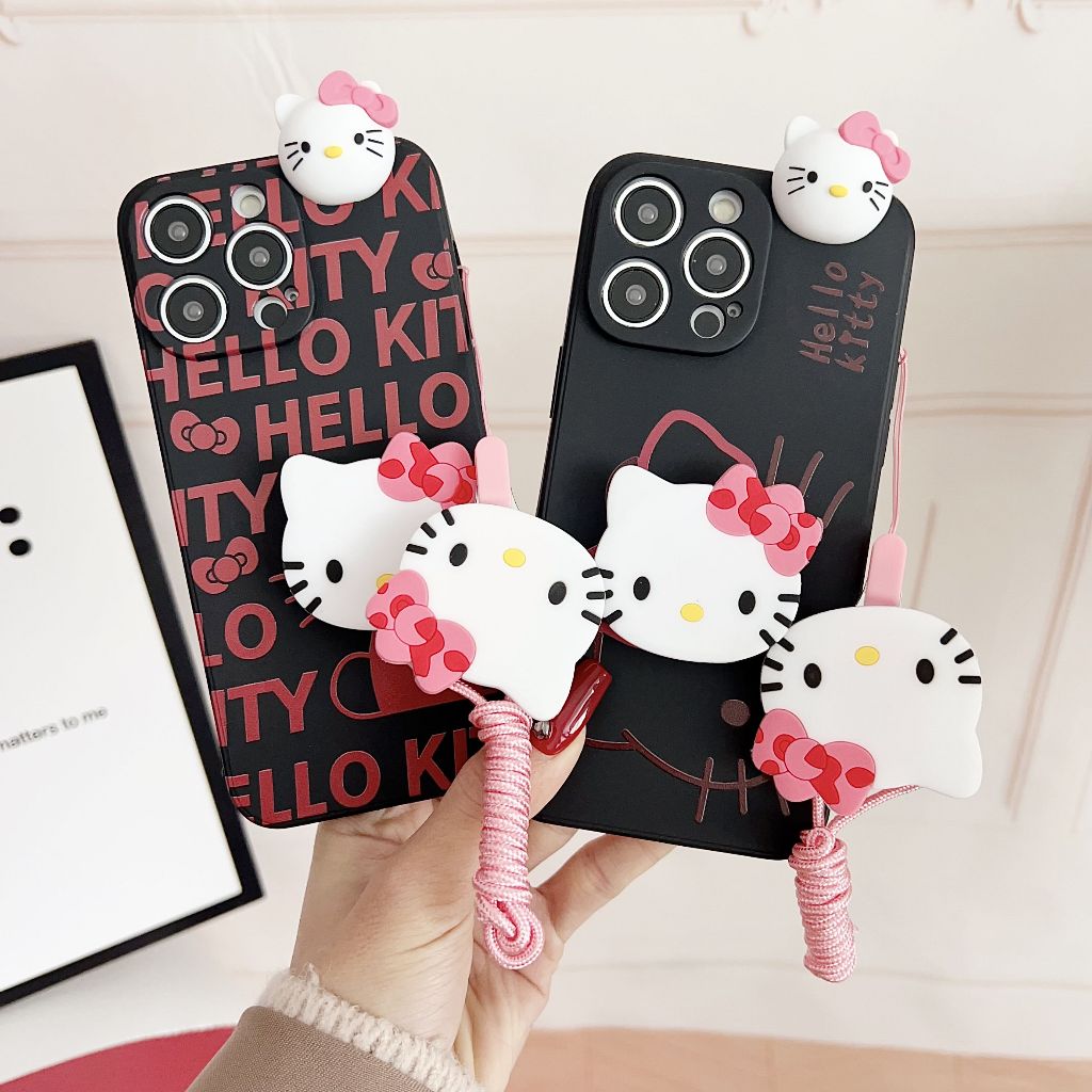 Hello Kt Shell Huawei P20pro P30LITE P30pro P50pro P50 P60pro P60 P40pro P40 P30 Cartoon Cute Case Hello Kt Shell Phone Case Phone Cover Soft Silicone Casing with accessory