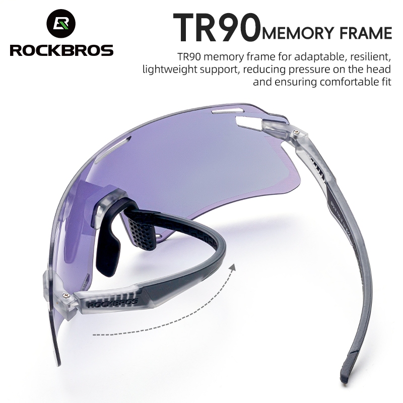 【TH Delivery】Rockbros แว่นตากันแดด ไร้กรอบ ความละเอียดสูง สําหรับขี่จักรยาน MTB — صورة 3