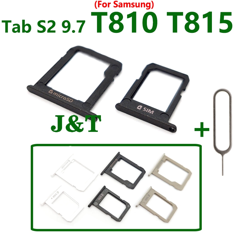 สําหรับ Samsung GALAXY Tab S2 9.7 T810 T815 ซิมการ์ดถาดผู้ถือ Reader SD Slot Adapter