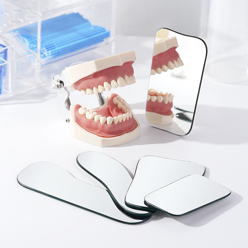 ทันตกรรม Intraoral Photographic Reflector Mirror Glass Intraoral Double Sided Reflector สําหรับคลินิกทันตกรรม