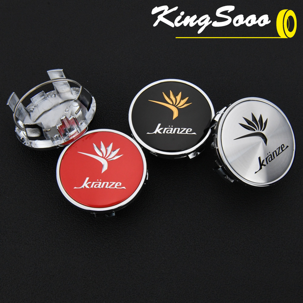 1ห่อ/4ตัว เส้นผ่าศูนย์กลางภายนอก 62มม(ขนาดขา 56มม) ฝาครอบดุมล้อ KRANZE สติกเกอร์ ฝาปิดดุมล้อ ฝาดุมล้อ สําหรับ โตโยต้า ขอบ สีดํา & สีเงิน