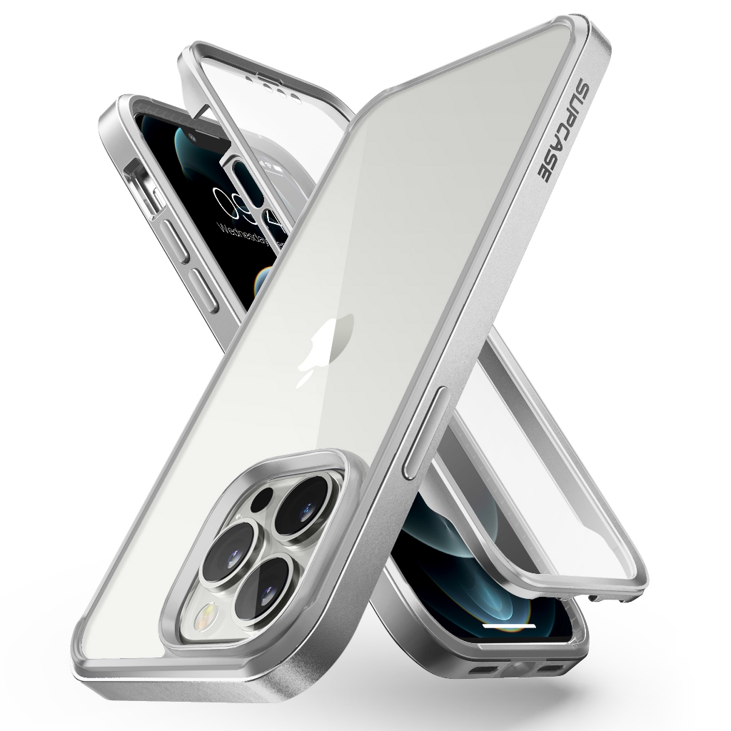 Supcase UB Edge Pro เคส สําหรับ iPhone 13 Pro Max 2021 6.7 นิ้ว กรอบบาง เคสป้องกัน แบบใส พร้อมตัวป้องกันหน้าจอ