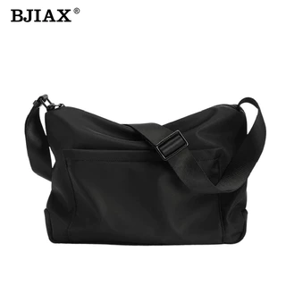 BJIAX กระเป๋าสะพายข้างผู้ชายแบบพกพากันน้ํา