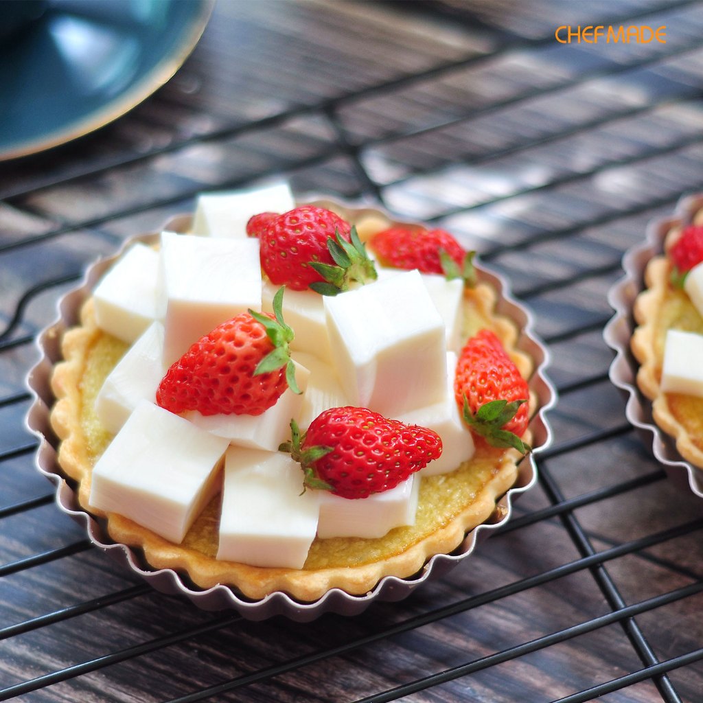 Chefmade กระทะทาร์ต ทรงกลม ไม่ติดกระทะ 4 นิ้ว WK9915 WK9915-4 4 ชิ้น