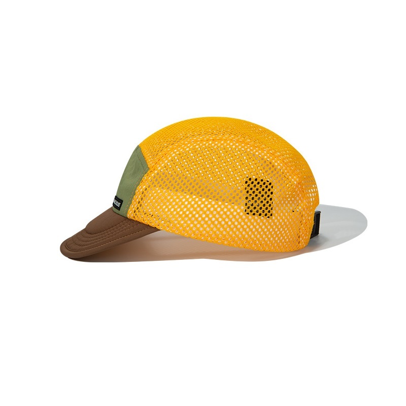 Hatlass หมวกเบสบอล 5 แผง / หมวกกีฬา ตาข่าย ระบายอากาศ ปีกสั้น หมวกปั่นจักรยาน แฟชั่น ซับในหมวกกันน็อค แบบพับได้ - รูปที่ 2