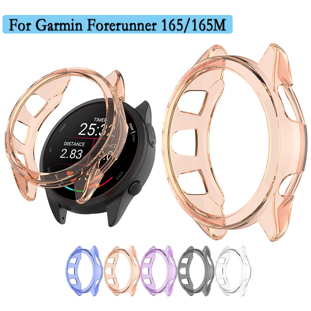 เคสนาฬิกาข้อมือ TPU ฉลุลาย กันตก คุณภาพสูง สําหรับ Garmin Forerunner 165 Forerunner 165 Music