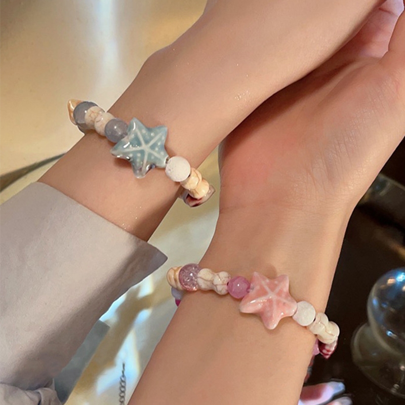 ฤดูร ้ อน Dopamine ปลาดาวสร ้ อยข ้ อมือลูกปัดผู ้ หญิงเซรามิคลูกปัดสร ้ อยข ้ อมืออุปกรณ ์ เสริม