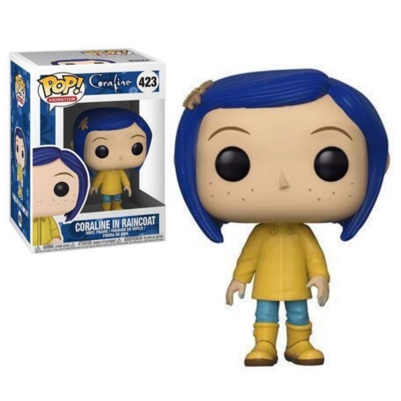 Funko POP 423 Coraline In Raincoat ฟิกเกอร์แอคชั่น ของเล่นสําหรับเด็ก