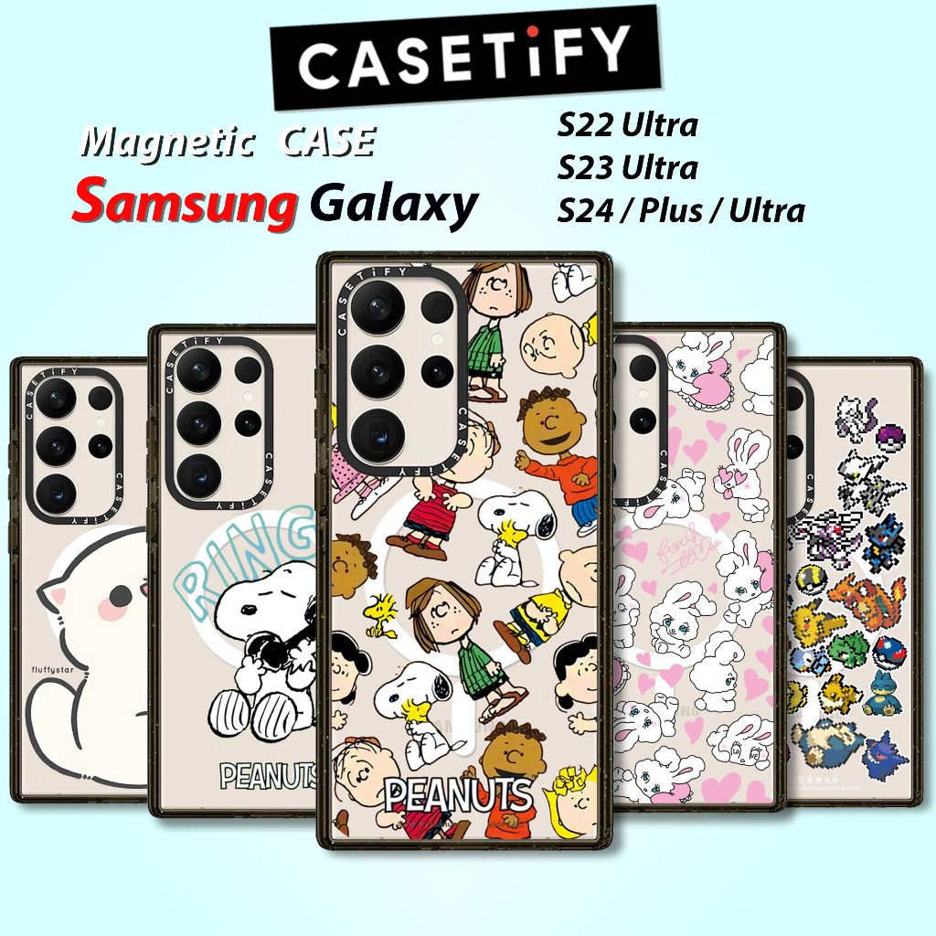 เคสโทรศัพท์มือถือ แบบแม่เหล็ก สําหรับ Samsung Galaxy S24 Ultra S24 Plus S23Ultra S22 Ultra